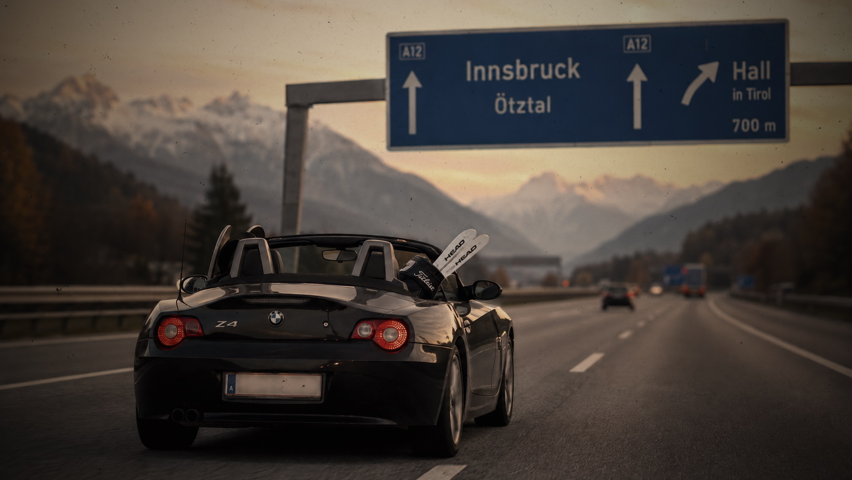 BMW Z4 weg nach Innsbruck